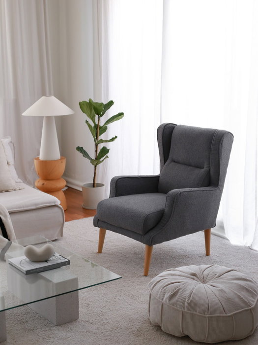 Atelier Del Sofa Klam - Fume Silla Alada Atelier Del Sofa Klam - Fume Silla Alada